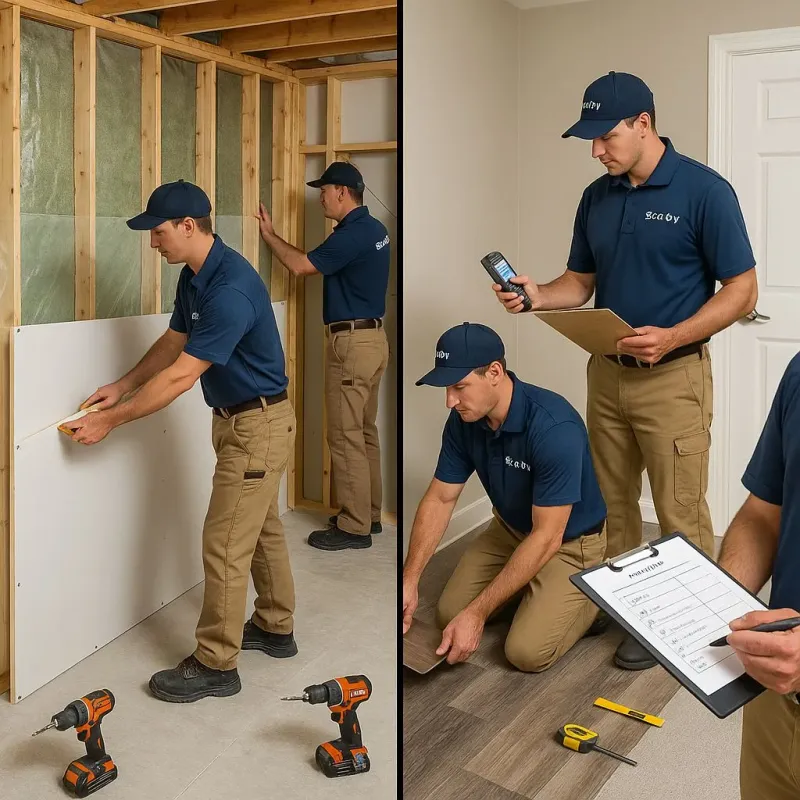 Repairs and Reconstruction process in Hudson, ME